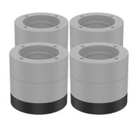 QAUUCP Tacos Elevadores Cama 4/8Pcs Round Foot Pad Universal Furniture Riser Heavy Duty Sofa Cabinet Leg Lift Double Layer Protector Accessories(4Pcs Grey)