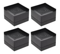 QAUUCP Tacos Elevadores Cama 4 Pcs Bed Frames Sofas Furniture Floor Mat Riser Heavy Lifting Pads Heightening Duty Risers Rubber Feet