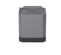 QAUUCP Tacos Elevadores Cama 4-Piece Set of Heavy-Duty Adjustable Plastic Triangular Furniture Bed Vertical Panels with Anti Slip Pads Suitable For(Grey 4 PC 3 Layer)