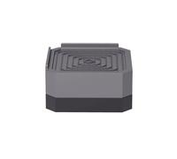 QAUUCP Tacos Elevadores Cama 4-Piece Set of Heavy-Duty Adjustable Plastic Triangular Furniture Bed Vertical Panels with Anti Slip Pads Suitable For(Grey 4 PC 1 Layer)