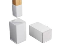 QAUUCP Tacos Elevadores Cama 4Pcs/Set Furniture Legs Pads Square/Round Coffee Table Feet Base Sofa Raiser, Home Cabinet Bed Cushion Raising Mats(Square-white-100.0mm)