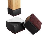 QAUUCP Tacos Elevadores Cama 4Pcs/Set Furniture Legs Pads Square/Round Coffee Table Feet Base Sofa Raiser, Home Cabinet Bed Cushion Raising Mats(Square-black-30.0mm)