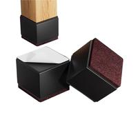 QAUUCP Tacos Elevadores Cama 4Pcs/Set Furniture Legs Pads Square/Round Coffee Table Feet Base Sofa Raiser, Home Cabinet Bed Cushion Raising Mats(Square-black-50.0mm)