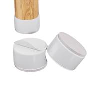 QAUUCP Tacos Elevadores Cama 4Pcs/Set Furniture Legs Pads Square/Round Coffee Table Feet Base Sofa Raiser, Home Cabinet Bed Cushion Raising Mats(Round-white-30.0mm)