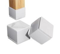 QAUUCP Tacos Elevadores Cama 4Pcs/Set Furniture Legs Pads Square/Round Coffee Table Feet Base Sofa Raiser, Home Cabinet Bed Cushion Raising Mats(Square-white-50.0mm)