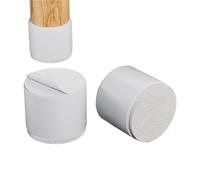 QAUUCP Tacos Elevadores Cama 4Pcs/Set Furniture Legs Pads Square/Round Coffee Table Feet Base Sofa Raiser, Home Cabinet Bed Cushion Raising Mats(Round-white-50.0mm)