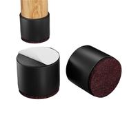 QAUUCP Tacos Elevadores Cama 4Pcs/Set Furniture Legs Pads Square/Round Coffee Table Feet Base Sofa Raiser, Home Cabinet Bed Cushion Raising Mats(Round-black-50.0mm)