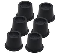 QAUUCP Tacos Elevadores Cama 6Pack 2.3 Inch Furniture Risers Black Bed For Sofa,Couch,Desk, Extenders Supports Up To 1,300 Lbs