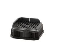 QAUUCP Tacos Elevadores Cama Heavy-Duty Furniture Foot Pad Square Round Bed Lifts Risers Adjustable Non-Slip Washing Machine Support Refrigerator(Black-4Pcs A1)