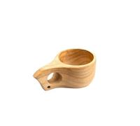 QAUUCP Tazas de té de madera Taza de agua madera goma, taza café portátil con asa, gancho cuerda cuero vaca, té la leche for jugo, artículos for beber al aire libre(StyleC)