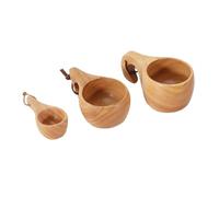 QAUUCP Tazas de té de madera Taza de madera for té, taza goma hecha a mano for servir agua, café, leche, herramientas comedor for acampar al aire libre