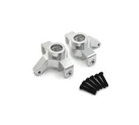 QAWRYV para 14301 14302 1/14 Copa De Dirección De Metal Coche De Control Remoto Vehículos Todoterreno con Orugas Piezas Y Accesorios Actualización Reemplazo Y Uso RC DireccióN Copa(Silver)