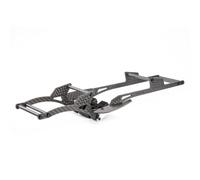 QAWRYV para SCX10 para Capra 1/10 RC Carbono para LCG para Kit De Chasis con Soporte para Deslizadores De Roca Placa Protectora Delrin Crawler Bastidor Chasis RC(Chassis Kit A)