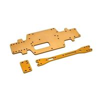 QAWRYV para Wltoys 284131 K969 K979 K989 P929 1/28 Piezas De Actualización De Metal para Placa Inferior Y Placa De Segundo Piso De Chasis RC Car Bastidor Chasis RC(Yellow)