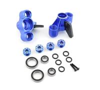 QAWRYV Piezas para Coches RC para Arrma 1/8 para Kraton para Outcast para Notorious para BLX 6S Bloques Dirección Dirección Metal Soporte Buje Trasero Piezas De Actualización Coche RC(Blue,Front)