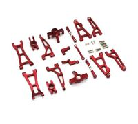QAWRYV Piezas para Coches RC para Mjx para Hyper Go Repuestos 16207 16208 16210 H16H RC Drift Car Autos De Control Remoto Accesorios De Actualización De Metal Piezas De Actualización Y Reemplazo(Red)