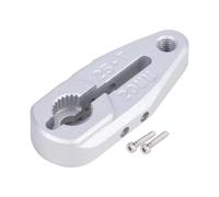 QAWRYV Piezas para Coches RC para Protek para Savox para Futaba Servo para Arrma para Buggy 1/10 Monster Truck Raider 2WD 20/24 Mm 7075 Sujeción De Aluminio 25T Servo Horn(Silver,20mm)