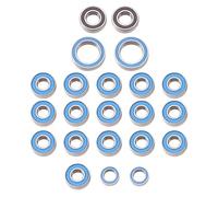 QAWRYV RC Coche Cojinete Sellado para Tamiya CC02 1/10 22 Piezas Kit De Rodamientos De Bolas Sellados De Goma Piezas De Actualización De Automóviles RC Accesorios Piezas De Repuesto