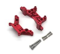 QAWSED Compatible con MJX H16 16207 16208 16209 16210 1/16 RC Accesorios Y Piezas De Mejora para Coche 2 Torretas De Amortiguación Delantera Y Trasera De Metal Accesorios Coches RC(Red)