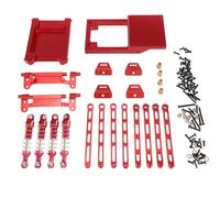 QAWSED Compatible con MN para MN168 para MN78 1/12 Piezas De Coche RC Piezas De Mejora De Metal Accesorios Varilla Amortiguador Kit De Vulnerabilidad Accesorios Coches RC(Red)