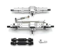 QAWSED Compatible con WPL 1/10 C74 C14 C24 C34 C54 B14 B24 1/16 RC Car Upgrade Parts Juego De Brazo Servo De Eje De Transmisión Delantero Y Trasero De Metal Ejes Delantero Trasero RC