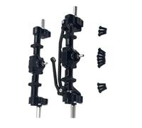 QAWSED Compatible con WPL C14 C24 C34 B14 B24 RC Car Upgrade Modification Part Front Rear Portal Bridge Eje Diferencial Kit De Ensamblaje Ejes Delantero Trasero RC