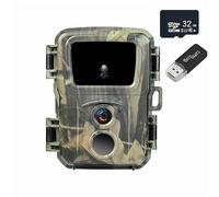 QAXRZCUCD Cámara De Rastreo Caza Cámaras Vida Silvestre Al Aire Libre Exploración Vigilancia Visión Nocturna Trampa Fotográfica ImáGenes Y VíDeos NíTidos(Mini600 with 32GB)