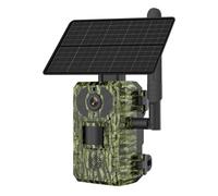 QAXRZCUCD Cámara De Rastreo For Caza Impermeable con Gatillo Activado por Movimiento, Batería 4MP, 4W, 7800mAh, Resistente Al Agua, Visión Nocturna ImáGenes Y VíDeos NíTidos(4G Band)