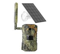 QAXRZCUCD Cámara De Rastreo For Caza Solar, Detección Movimiento PIR 20M, Impermeable For Vida Salvaje, 4K, 14MP, Tarjeta SIM 4G, Visión Nocturna 30M, 7800mAh ImáGenes Y VíDeos NíTidos(A Set)