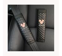 QAYOBN 2pcs Almohadillas Cinturon Coche, para Ford Ranger III Super/Double/Single Cab Pick-up 2013-2024 Protectores cinturón Seguridad automóviles,E
