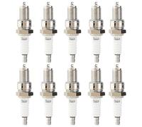 QAZAKY 10 piezas Bujía F7TC Reemplazo para GX120 GX160 GX200 GX240 GX270 GX340 GX390 Generador Cortadora de césped Tractor Rototiller Bomba de agua Go Kart Mini Bike Máquina de pulido 188F 190F