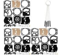 QAZAKY 3 Set Carburetor Diaphragm Gasket Reconstruir Kit de reparación Reemplazo para Walbro K10-WAT WA WT Mdel 2-Cycle Carb String Trimmer Blower Motosierra Poulan Ryobi Ryan IDC Homelite Toro Stihl