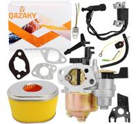 QAZAKY Carburador + Reemplazo de bobina de encendido para GX160 5.5HP GX200 6.5HP Motor 16100-ZH8-W61 Generador de cortadora de césped Bomba de agua Carb 30500-ZE1-063
