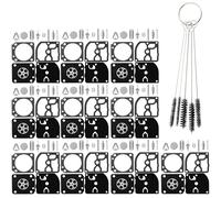 QAZAKY Kit de reconstrucción de carburador de 10 piezas para Stihl FS120 FS200 FS250 FS300 FS350 FS400 FS450 Zama RB-40 RB-85 C1Q S33 S33A S33B S34 S34A S34B S34C S34D S34E S34F S35 S35A S35B S36 S51