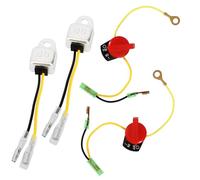 QAZAKY Sensor de alerta de bajo nivel de aceite + encendido/apagado Reemplazo del interruptor de parada del motor para GX160 GX200 GX240 GX270 GX340 GX390 5.5HP 6.5HP 8HP 9HP 11HP 13HP Generador