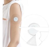 QaZanteiar 20 piezas Blanco parches sensor freestyle libre 3 Resistente al agua - Hipoalergénico - Transparente freestyle libre use patches for freestyle libre use glucose sensor dura 7-14 días