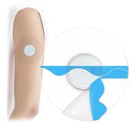 QaZanteiar 20 piezas parches sensor freestyle libre 2/3 Resistente al agua - Transparente - Hipoalergénico freestyle libre use patches for freestyle libre use glucose sensor dura 7-14 días