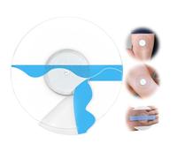 QaZanteiar 40pcs parches sensor freestyle libre 2, Protección total//Hipoalergénico Transparente/Impermeable/14 días de adherencia(Raya de cesta)