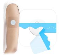 QaZanteiar Freestyle Libre - Paquete de 60 fundas impermeables y transpirables, 3 parches de sensor, cintas CGM transparentes sin pegamento en el centro, fáciles de usar y de larga duración para 14