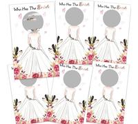 Qaziuy Juegos de despedida de soltera, 48 piezas de tarjetas para rascar con texto en inglés "Who Has The Girl", divertidas para despedida de soltera, despedida de soltera, ideas de juegos nocturnos