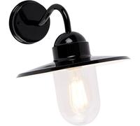 QAZQA Aplique de exterior rústico negro ip44