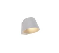 Qazqa Aplique industrial hormigón - CUP Piedra/cemento Redonda Adecuado para LED Max. 1 x 25 Watt