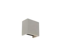 QAZQA Aplique industrial hormigón - MEAVE Piedra/cemento Cuadrada Adecuado para LED Max. 1 x 25 Watt
