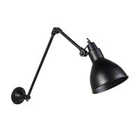 Qazqa Aplique industrial negro ajustable - WYE Acero Alargada Adecuado para LED Max. 1 x 40 Watt