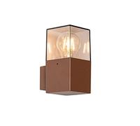 Qazqa Aplique industrial para exterior marrón óxido IP44 - Dinamarca Aluminio/Plástico Alargada Adecuado para LED Max. 1 x 15 Watt