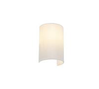 QAZQA Aplique moderno blanco - Simple DRUM Jute Acero/Textil Alargada/Redonda Adecuado para LED Max. 1 x 40 Watt