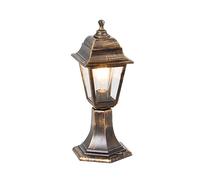 Qazqa Clásico/Antiguo Baliza clásica dorada 44cm IP44 - CAPITAL Vidrio/Plástico Alargada Adecuado para LED Max. 1 x 15 Watt