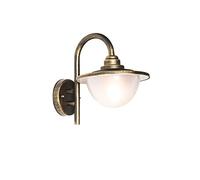 QAZQA Clásico/Antiguo Farol de pared para exterior clásico oro envejecido IP44 - Brujas Acero inoxidable/Plástico Redonda Adecuado para LED Max. 1 x 40 Watt