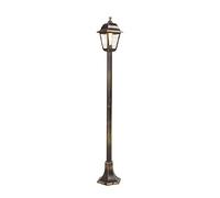Qazqa Clásico/Antiguo Farola clásica oro envejecido 122cm IP44 - CAPITAL Vidrio/Plástico Alargada Adecuado para LED Max. 1 x 15 Watt