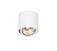 Qazqa Diseño Foco diseño blanco AR111 - IMPACT Aluminio Cilíndra Adecuado para LED Max. 1 x 50 Watt